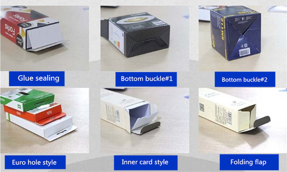 เครื่องบรรจุกล่องยาอัตโนมัติยาสีฟันกล่องโฟลเดอร์ Gluer Machine