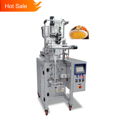 เครื่องบรรจุของเหลวแนวตั้งแบบปริมาตรอัตโนมัติ PLC Flow Sachet Sauce Small Size