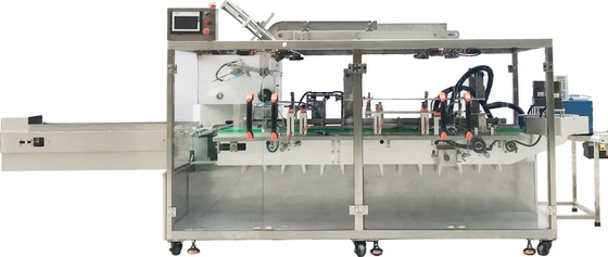 เครื่องทำกล่องลูกฟูกอัตโนมัติเต็มรูปแบบอาหาร Wafer Flap Insert Carton