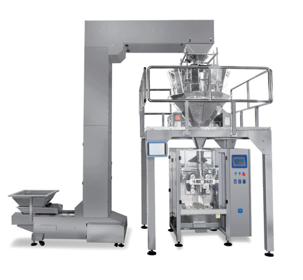 เครื่องบรรจุขนมอัตโนมัติผลไม้ชิป Multihead Weigher เครื่องบรรจุ