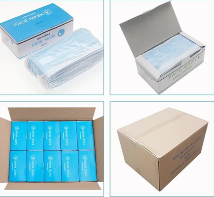 เครื่องบรรจุหน้ากากอัตโนมัติ เครื่องบรรจุถุงแนวนอนพร้อมเซอร์โวมอเตอร์
