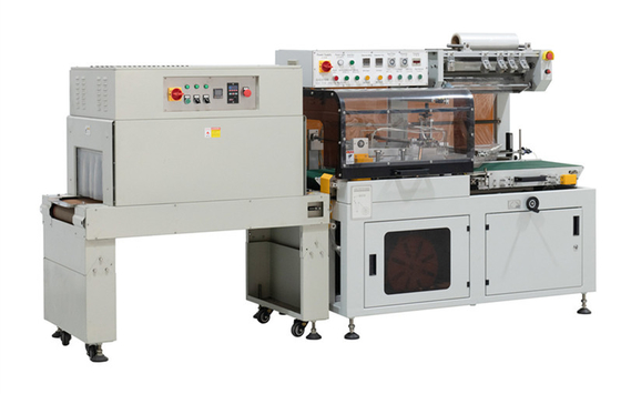 เครื่องพันฟิล์มหด 15 เมตร/นาที L Sealer POF Shrink Film Packaging Machine