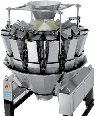 เครื่องบรรจุน้ำหนักเชิงเส้น 2000g 16 หัว Vffs เครื่องบรรจุผงแนวตั้ง