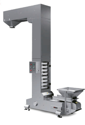 Vffs เครื่องบรรจุเม็ดอัตโนมัติแนวตั้งขนาดใหญ่ Double Lines Z Type Elevator